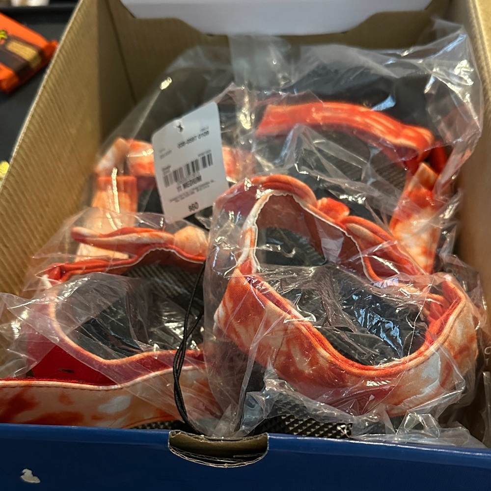 Arizona Jean Company Red and Orange Sandals